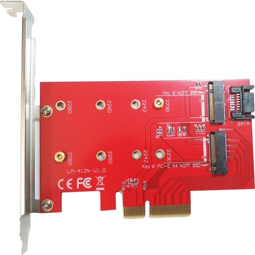 Kontroler NEWMB DUAL M.2 SSD PCIE N-PEM22 slika 1