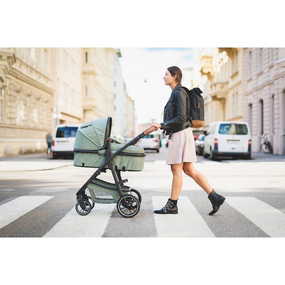 Fillikid Torba/Ruksak za pelene Berlin Rolltop, Crni Melange slika 15