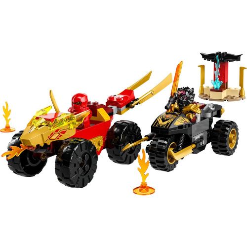 Lego Ninjago Kai And Rass Car And Bike Battle slika 6