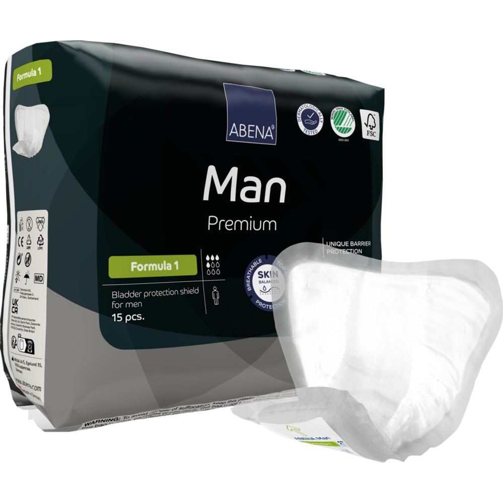 Abena Man Premium ulošci za muškarce Formula 1 15kom 23x29cm slika 1