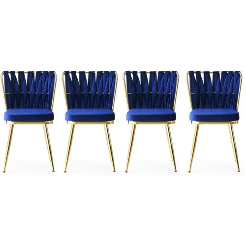Kuşaklı - 209 V4 Gold
Navy Blue Chair Set (4 Pieces) slika 1