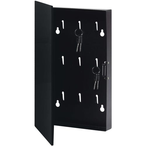 Kutija za ključeve s magnetnom pločom crna 30 x 20 x 5,5 cm slika 15