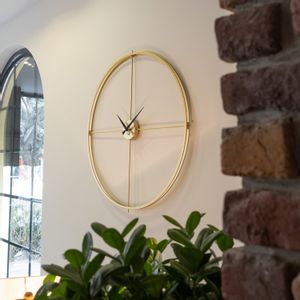 Arcadia Metal Wall Clock - APS075 Gold Decorative Metal Wall Clock