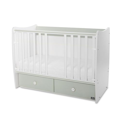 LORELLI MATRIX Modularni krevetić 4in1 s Mehanizmom  White/Milky Green 120x60 cm  slika 5