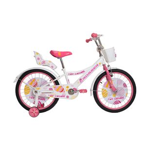 Sporting Machine dečiji bicikl 20'' Ice-cream belo-roze sa pomoćnim točkovima (SM-20105)