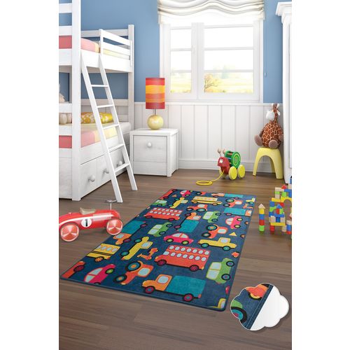 Cars - Blue Multicolor Carpet (100 x 160) slika 1