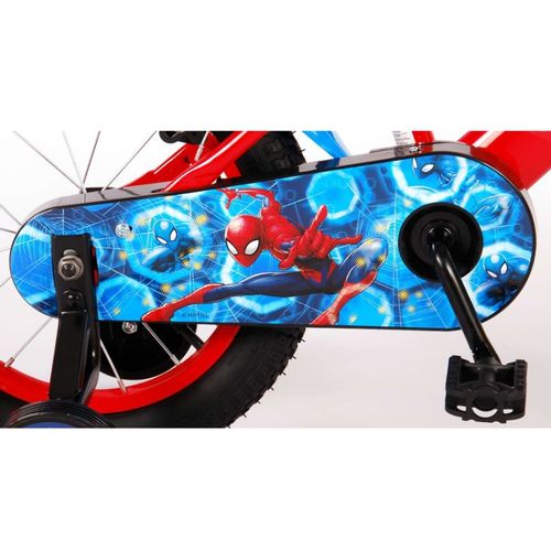 Dječji bicikl Spider-man 14" s dvije ručne kočnice crveno/plavi slika 6