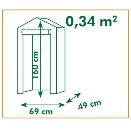 Nature staklenik 69 x 49 x 160 cm slika 3