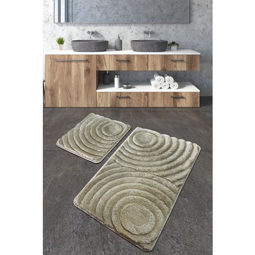 Wave - Stone Stone Acrylic Bathmat Set (2 Pieces) slika 1