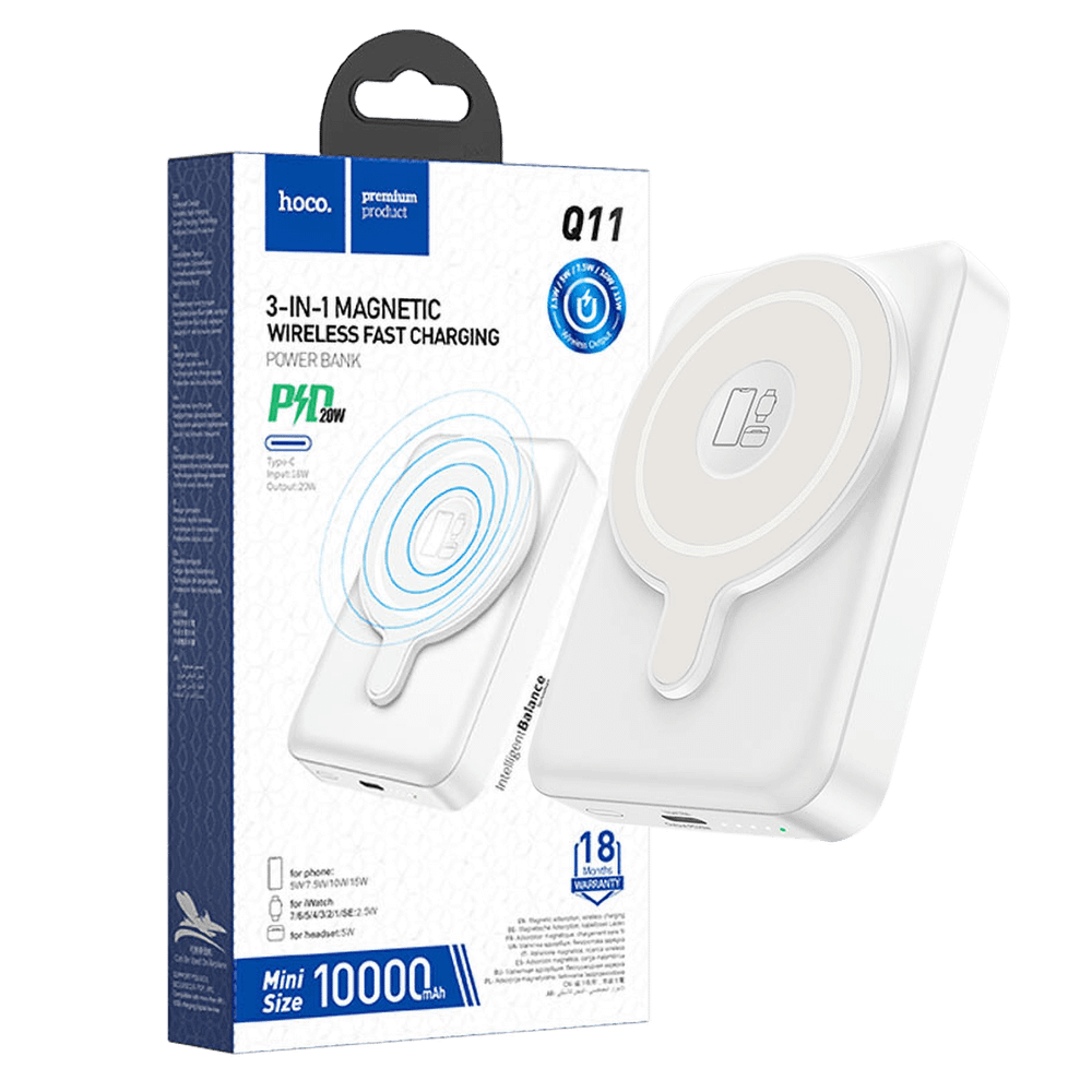 hoco. Punjač prijenosni, bežični, magnetic, 10000mAh, PD20W - Q11 Expressar slika 1