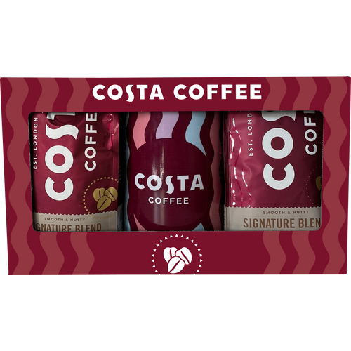 Costa Coffee Poklon pakiranje 2 x Costa coffee Signature Blend Medium Roast 200 g + Limena kutija slika 1
