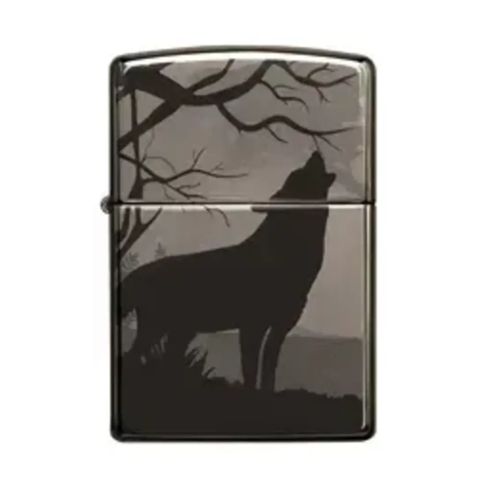 49188 Zippo upaljač Wolves Design Black Ice slika 1