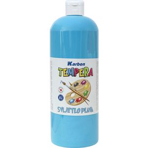 Tempera 1000ml boca KARBON sv.plava