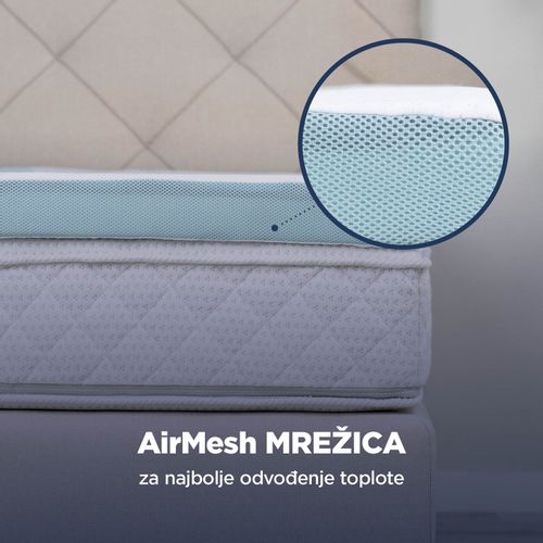 Naddušek sa efektom hlađenja Vitapur MemoSilver Premium Fresh 5+2 – 7 cm white 160x200 cm slika 7