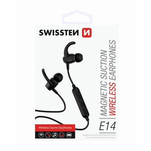 SWISSTEN slušalice Bluetooth, mikrofon, Handsfree, In-ear, crne ACTIVE slika 1