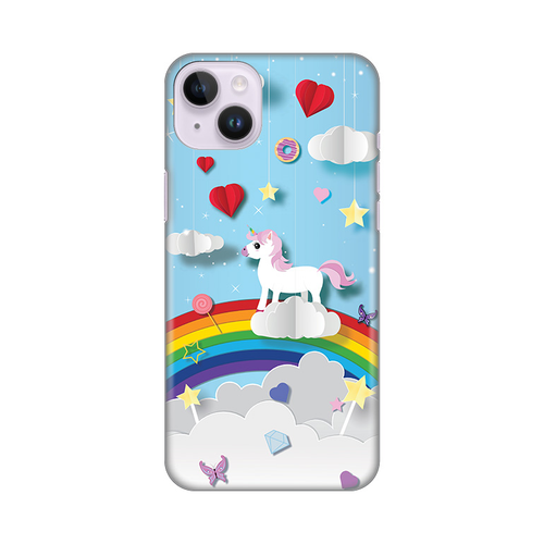 Torbica Silikonska Print za iPhone 14 Plus 6.7 Unicorn slika 1