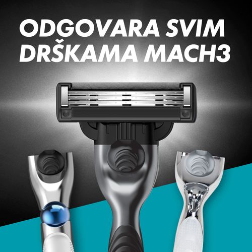 Gillette Mach3 Charcoal brijač + 2 britvice, 1 komad slika 3