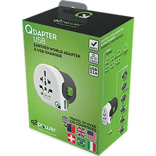 q2power Adapter, strujni, univerzalni, USB - QDAPTER USB slika 2