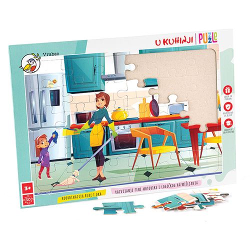 VRABAC PLAYGROUNDS, puzzle Fun 30, U kuhinji slika 2