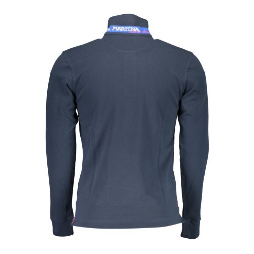 LA MARTINA MEN'S LONG SLEEVED POLO SHIRT BLUE slika 2