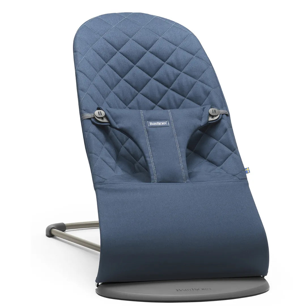 Babybjörn Ležaljka za bebu Bouncer Bliss Woven, Midnight Blue slika 1