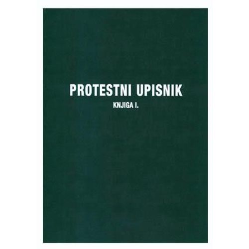 II-484 PROTESTNI UPISNIK (Obrazac 1); Knjiga 2 x 50 listova, 29,5 x 42 cm slika 2