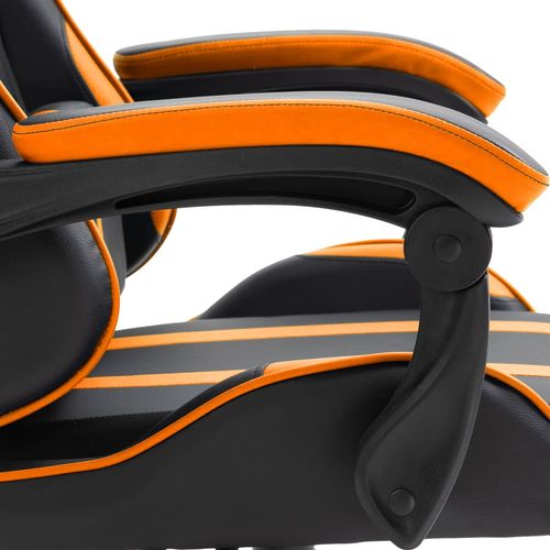 Igraća stolica od umjetne kože narančasta slika 14