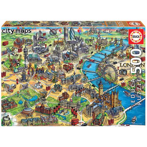 City Maps London Map puzzle 500pcs slika 1