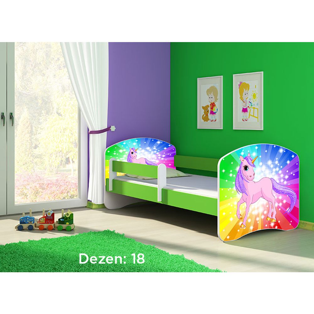 ACMA Dječiji krevet Acma II Green - 140x70cm - Dezen 18 slika 2
