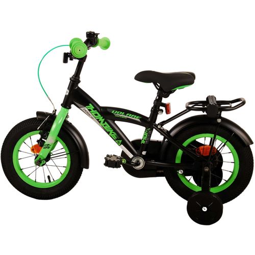 Volare dječji bicikl Thombike 12" crno-zeleni slika 12