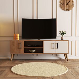 Exxen - 1584 OakWhite TV Stand