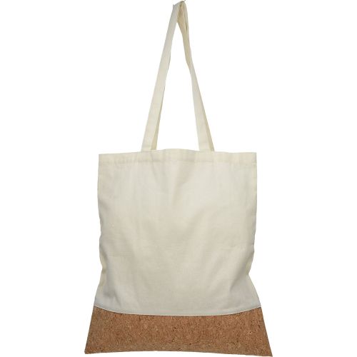 Torba shopping pamučna sa plutom 130g Cork natur, 38x42cm slika 1