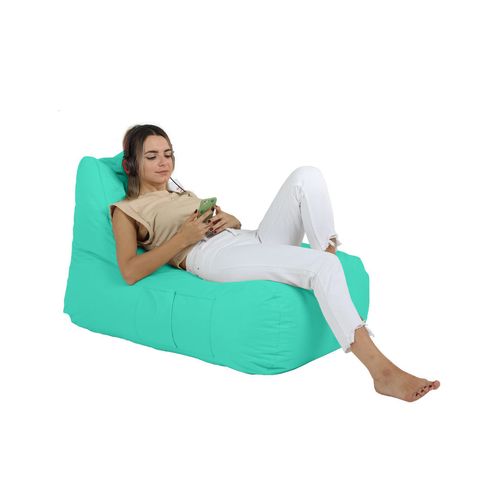 Atelier Del Sofa Vreća za sjedenje, Trendy Comfort Bed Pouf - Turquoise slika 4