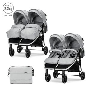 Lorelli Kolica za blizance  Duo, Grey
