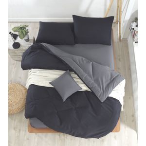 DUPLI Mix - Black, Fume BlackFume Double Quilt Cover Set