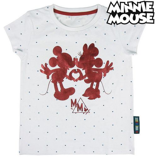 Dječja majica kratkih rukava Minnie Mouse Bela slika 1