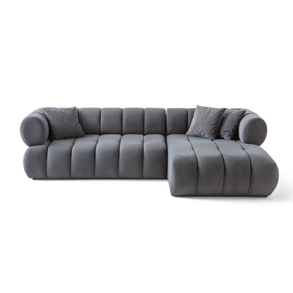 Ugaona Sofa Petra Desna - Tamno Siva slika 6