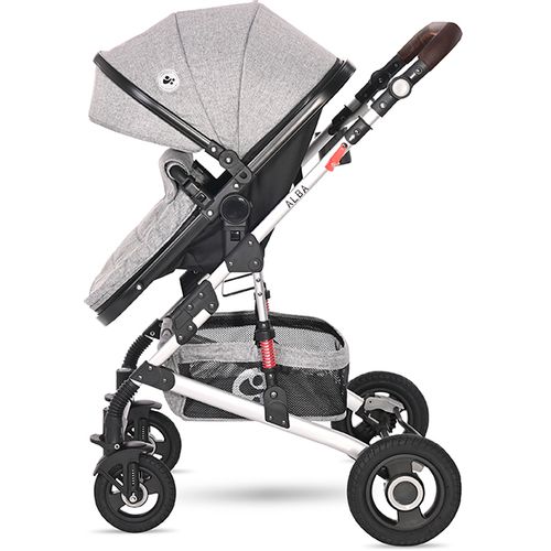 LORELLI ALBA PREMIUM Kolica 3u1 Opaline Grey: Košara + Autosjedalica + Zimska Navlaka (0mj+) - (do 15kg/96cm) slika 8