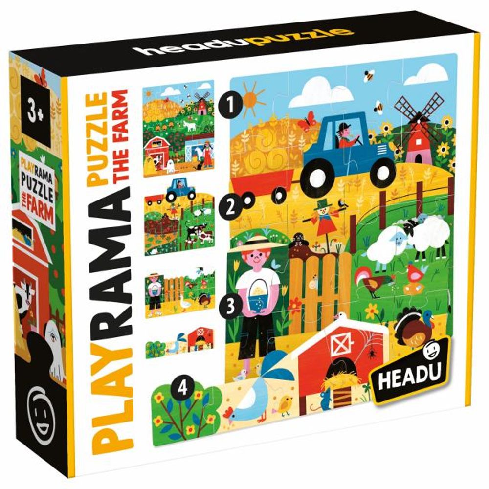HEADU Slagalica Play Rama Puzzle The Farm slika 1