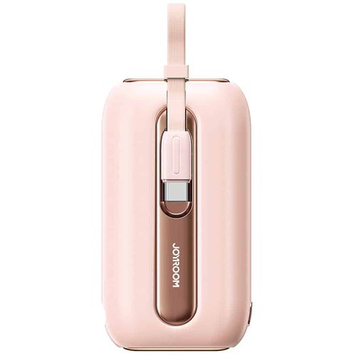 JoyRoom - Power Bank Colorful Series (JR-L013) - Lightning- Type-C- ugrađeni 2u1 kabel 12W- 10000mAh - Pink slika 1