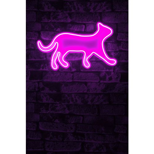 Wallity Ukrasna plastična LED rasvjeta, Kitty the Cat - Pink slika 2