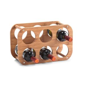 Zeller Stalak za boce za vino, bambus, 38x16x24 cm