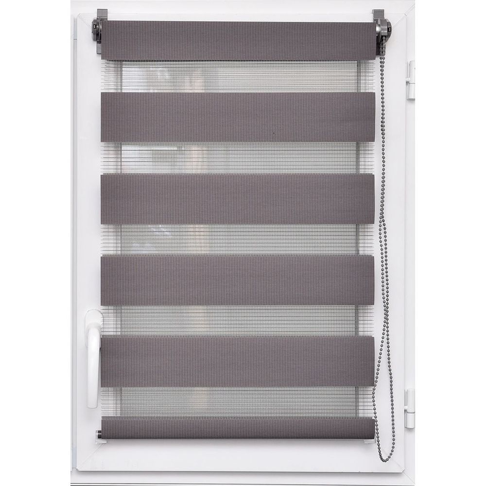 Luance Rolo zebra zavjesa 120x250cm Tamno siva slika 1