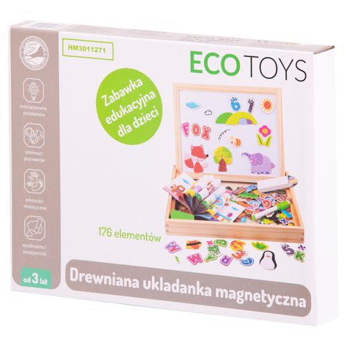 EcoToys 2u1 edukacijski set s pločom - 176 elemenata slika 6