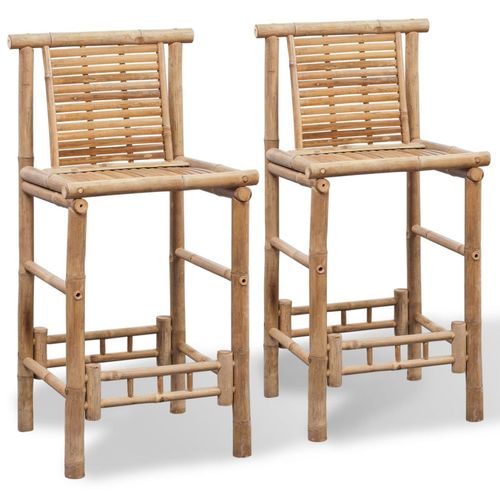 Barski stolci od bambusa 2 kom slika 15
