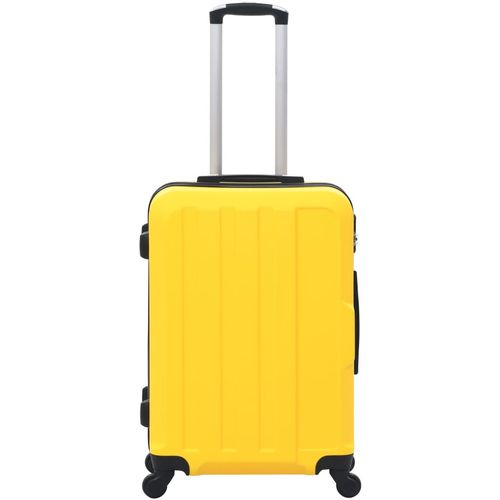 3-dijelni set čvrstih kovčega žuti ABS slika 3