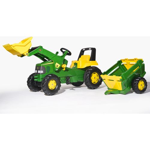 Rolly Traktor Junior J.D. Sa Farm Prikolicom I Utovarivačem slika 1