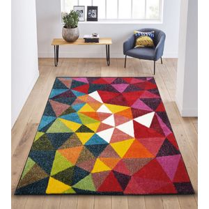 Tanka staza Geo 6877 Multicolor Hall Carpet (80 x 150 cm)