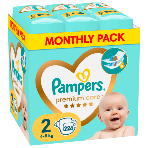 Pampers Premium Care mesečno pakovanje pelena XXL slika 2