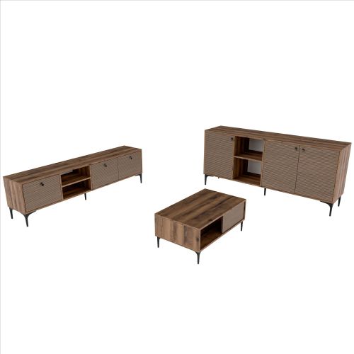 Set 1360-2090-1680 Walnut Living Room Furniture Set slika 5